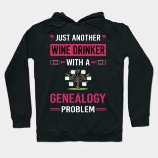 Wine Drinker Genealogy Genealogist Hoodie